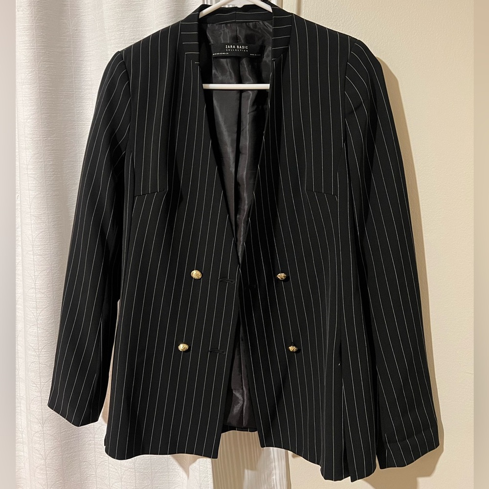 ZARA - Elegant Pinstripe Blazer - XS